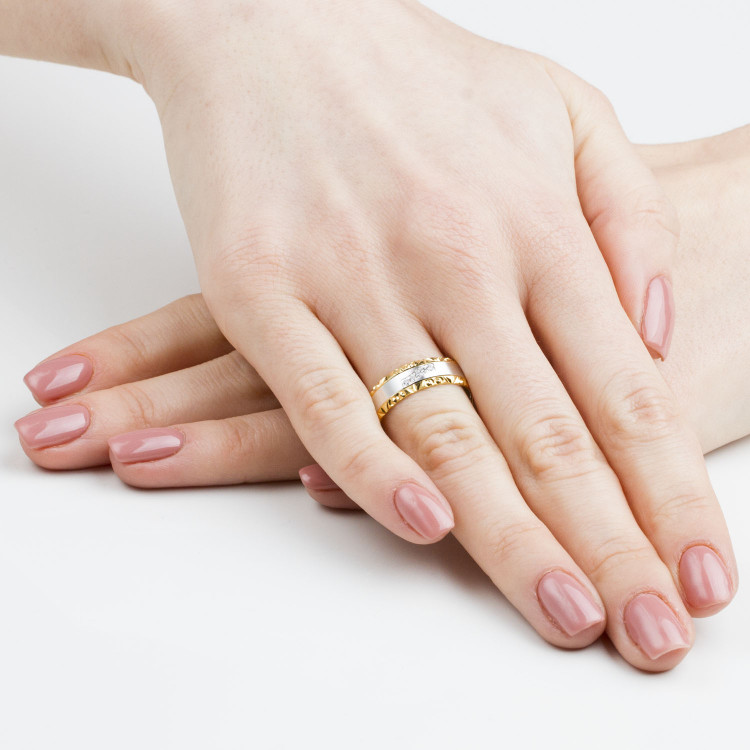 Obrączki ślubne z białego złota 6mm