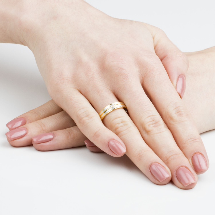 Obrączki ślubne z żółtego złota 4.5mm