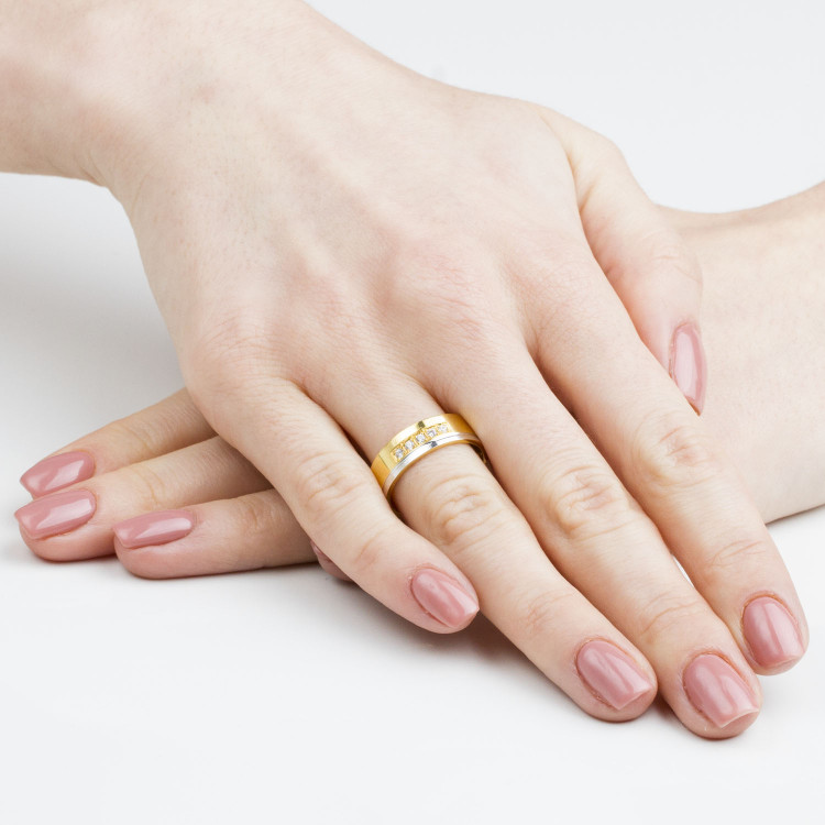 Obrączki ślubne z białego złota 6mm