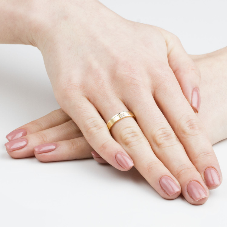 Obrączki ślubne z różowego złota 4mm