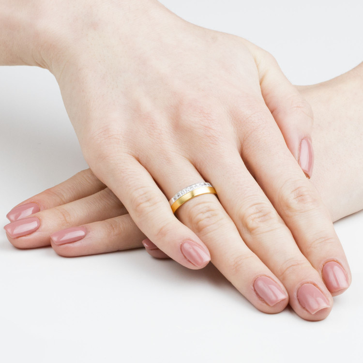 Obrączki ślubne z białego złota 5mm