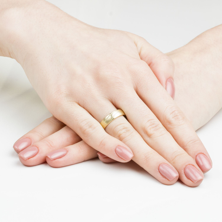 Obrączki ślubne z białego złota 5mm