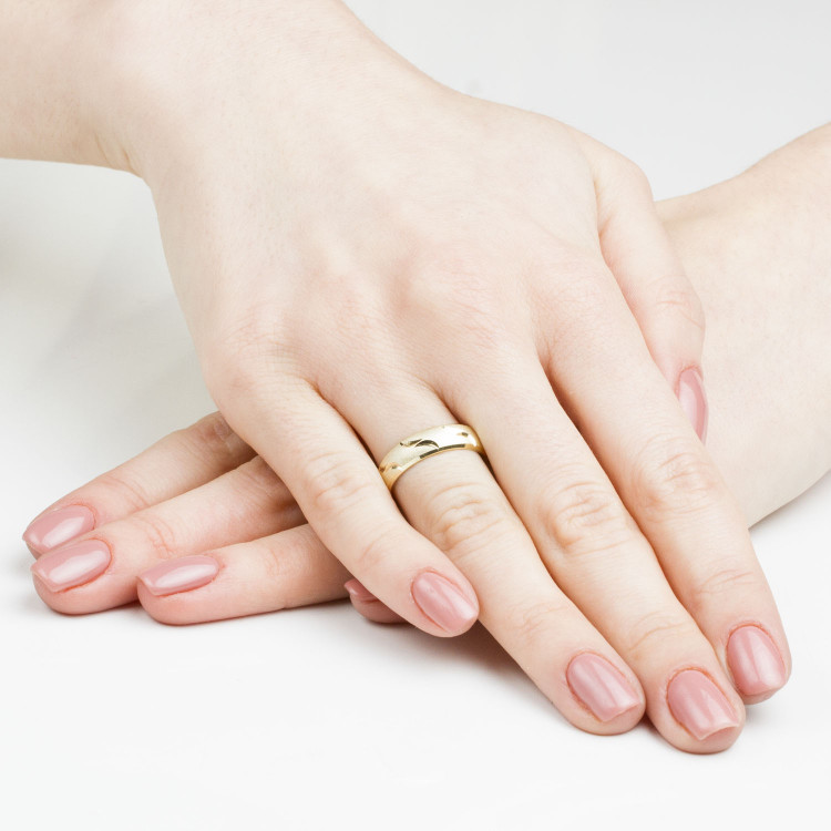 Obrączki ślubne z różowego złota 5mm