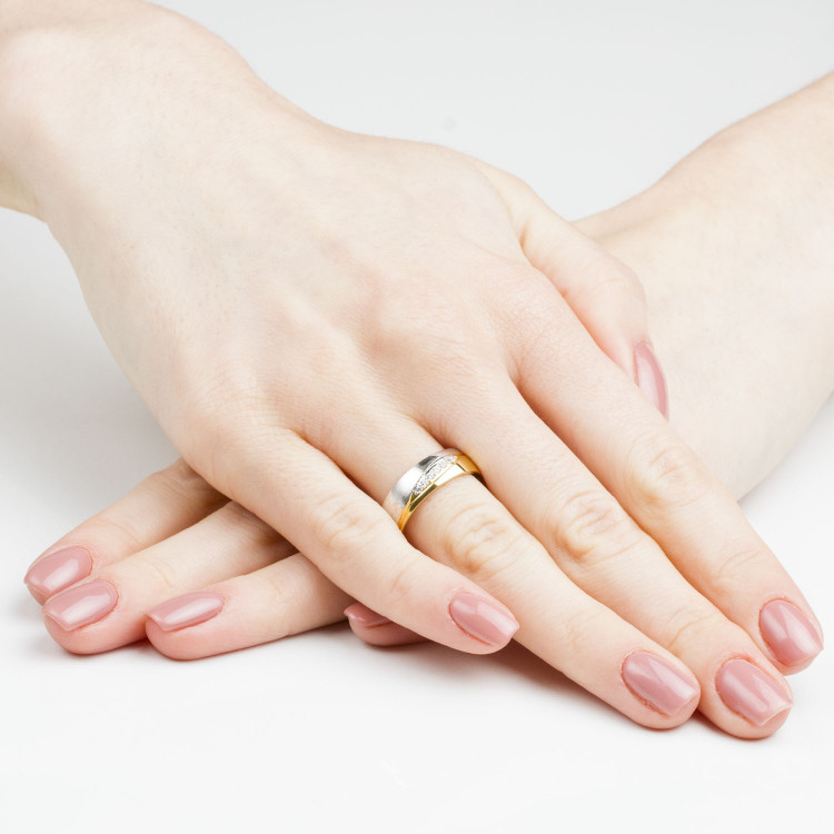 Obrączki ślubne z białego złota 6mm