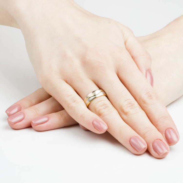 Obrączki ślubne z żółtego złota 6mm