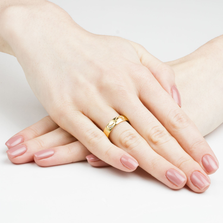 Obrączki ślubne z różowego złota 5mm