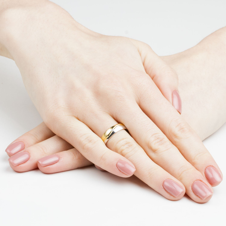 Obrączki ślubne z żółtego złota 5mm