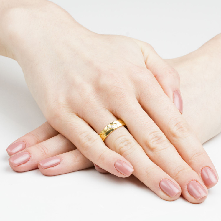 Obrączki ślubne z żółtego złota 5.5mm