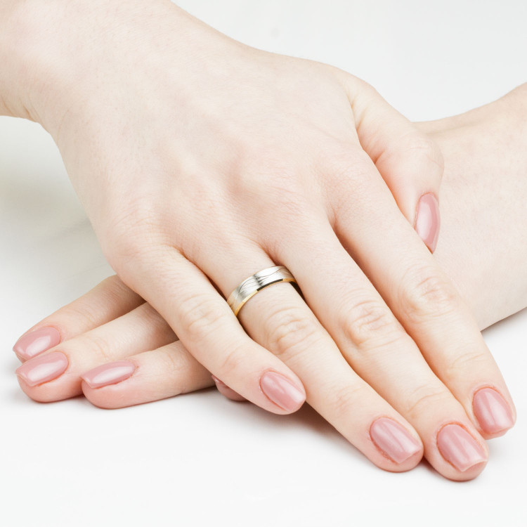 Obrączki ślubne z białego złota 5mm