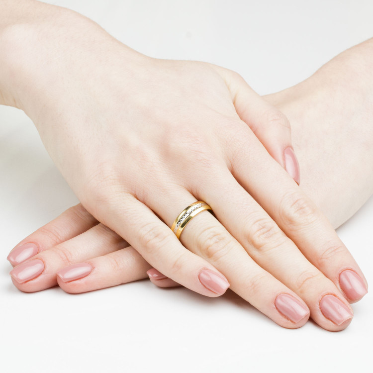 Obrączki ślubne z żółtego złota 5mm