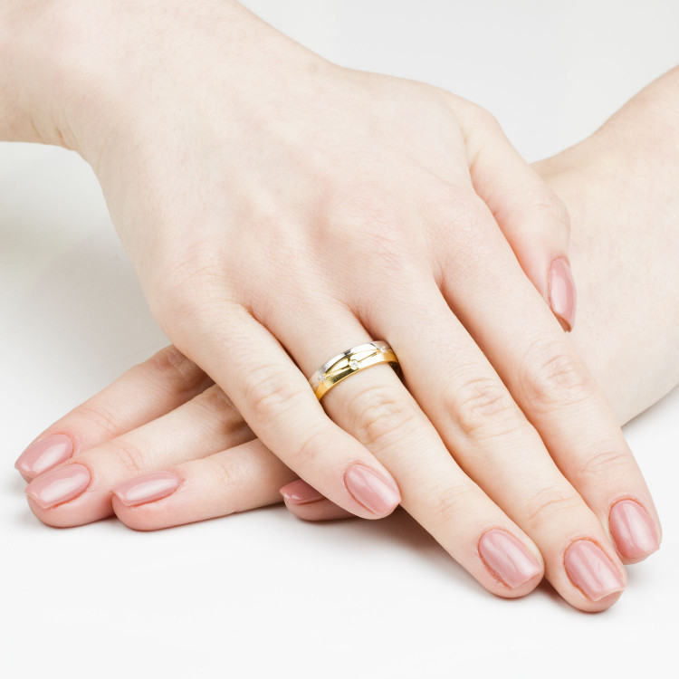 Obrączki ślubne z żółtego złota 5mm