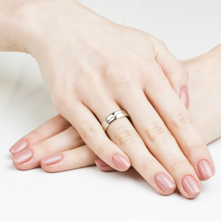 Obrączki ślubne z różowego złota 5mm