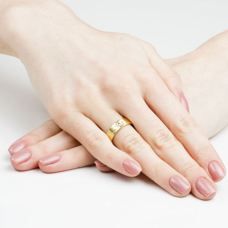 Obrączki ślubne z białego złota 5.5mm