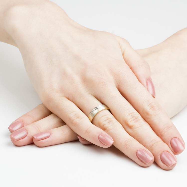 Obrączki ślubne z białego złota 5mm