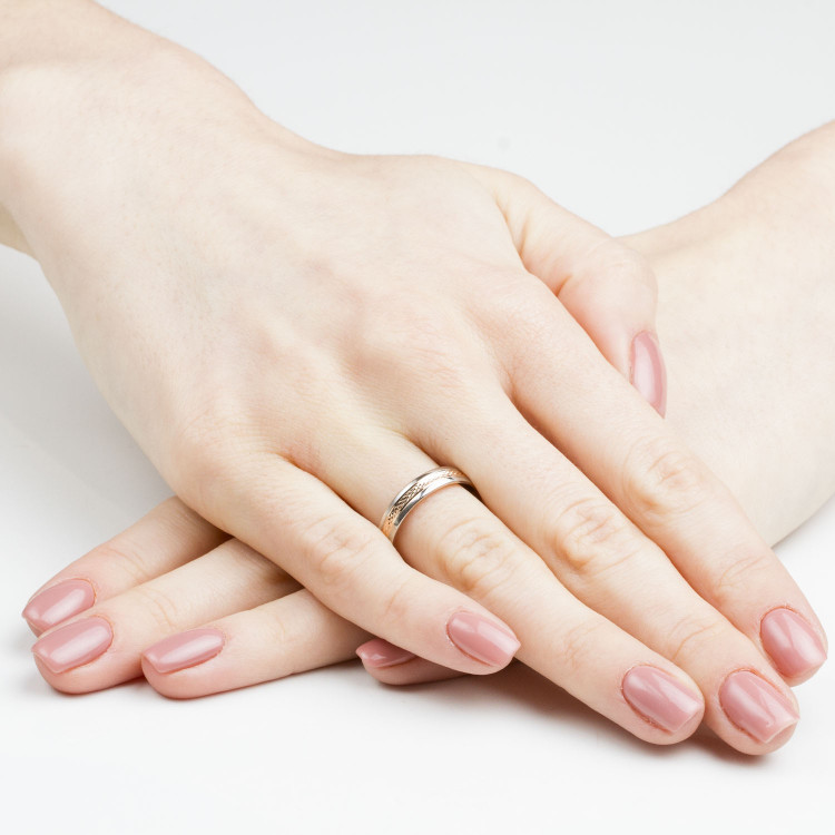 Obrączki ślubne z białego złota 4mm