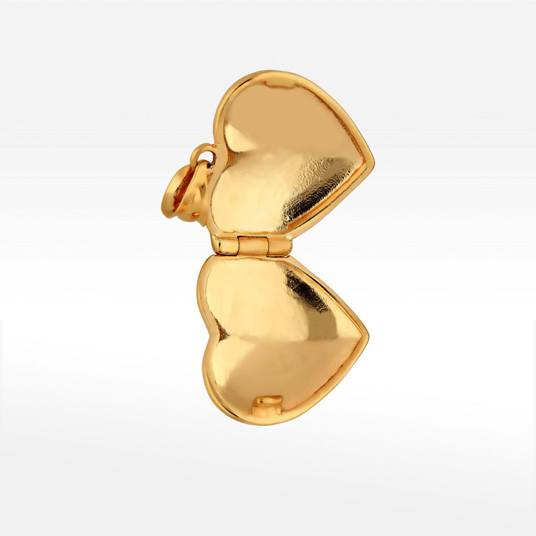 Zawieszka ze złota puzderko serce