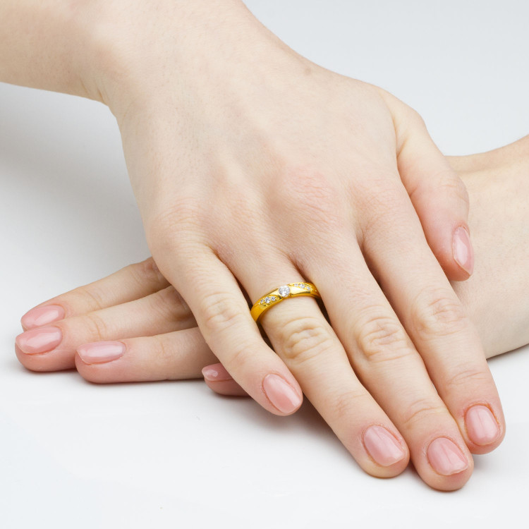 Obrączki ślubne z różowego złota 4mm półokrągłe