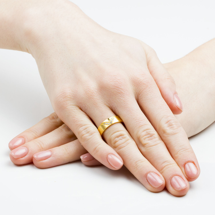 Obrączki ślubne z żółtego złota 5.5mm płaskie