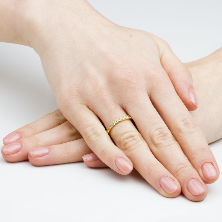 Obrączki ślubne z różowego złota 2.5mm półokrągłe