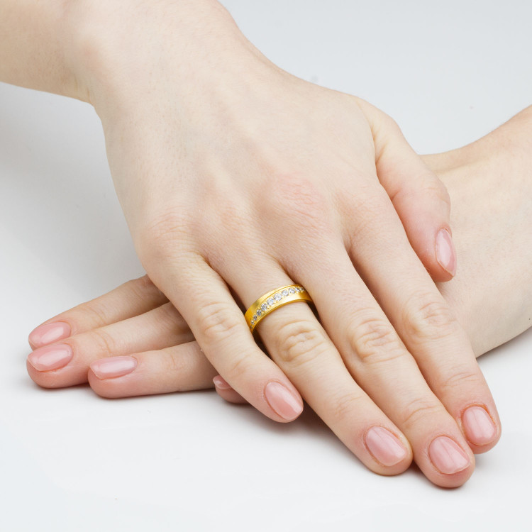 Obrączki ślubne z różowego złota 5.5mm półokrągłe