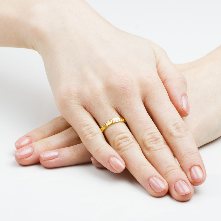 Obrączki ślubne z różowego złota 3.5mm półokrągłe