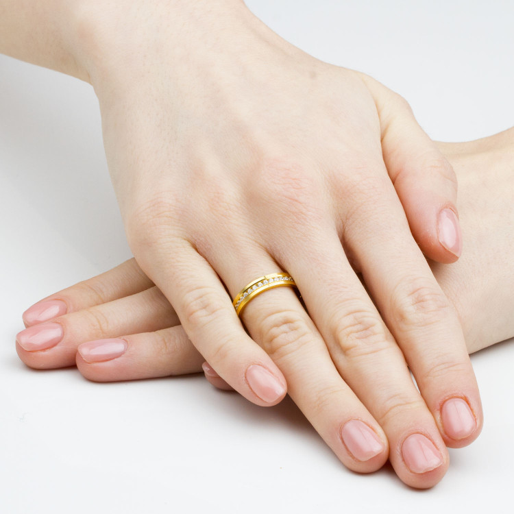 Obrączki ślubne z białego złota 4mm płaskie