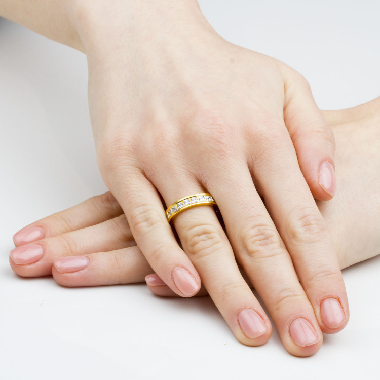 Obrączki ślubne z różowego złota 4.5mm płaskie