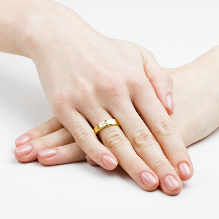 Obrączki ślubne z białego złota 5mm