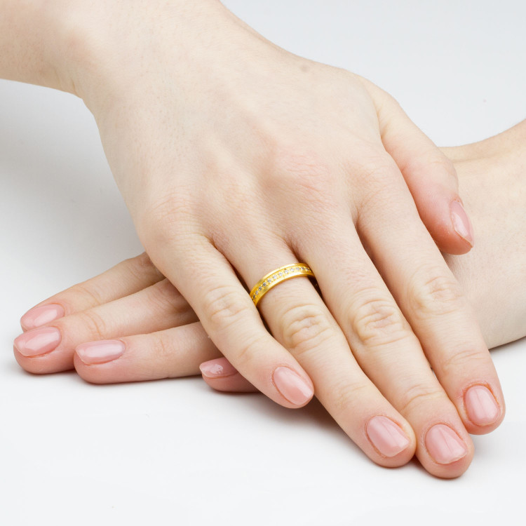 Obrączki ślubne z żółtego złota 4mm