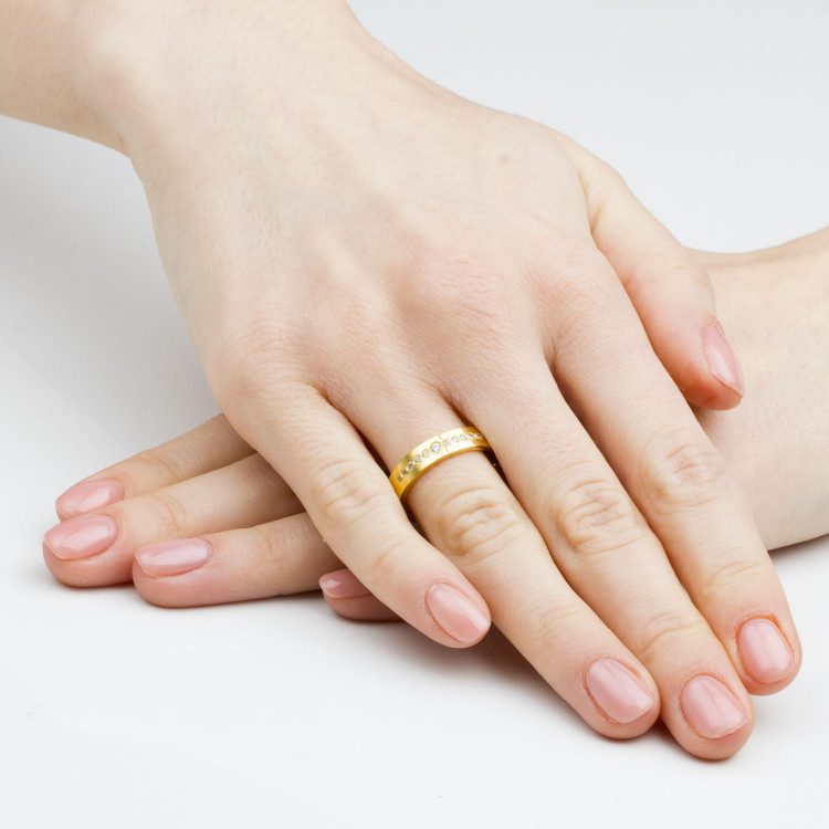 Obrączki ślubne z białego złota 5mm