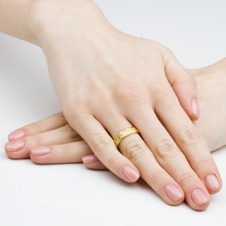 Obrączki ślubne z białego złota 5mm