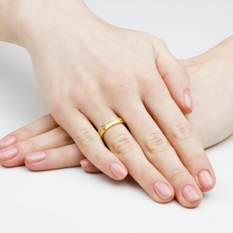 Obrączki ślubne z białego złota 4mm