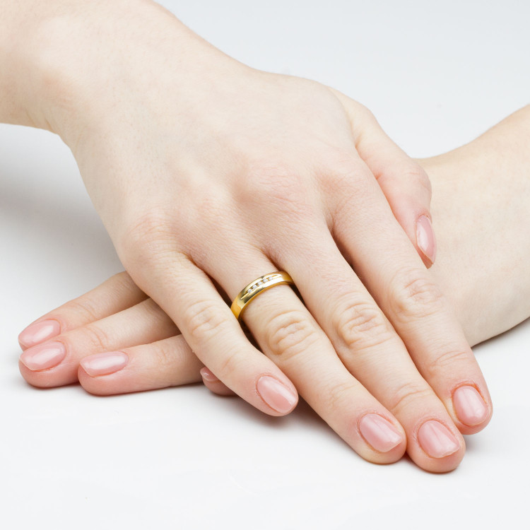 Obrączki ślubne z różowego złota 4mm