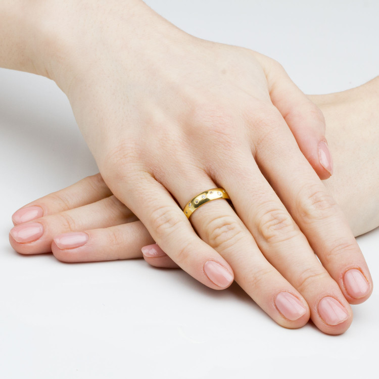 Obrączki ślubne z białego złota 5mm