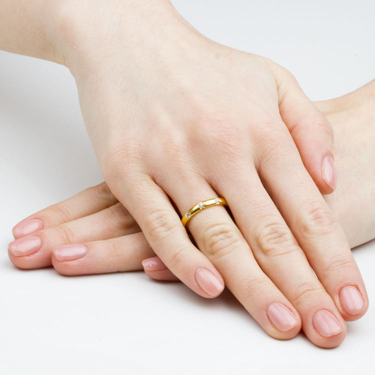 Obrączki ślubne z białego złota 6mm