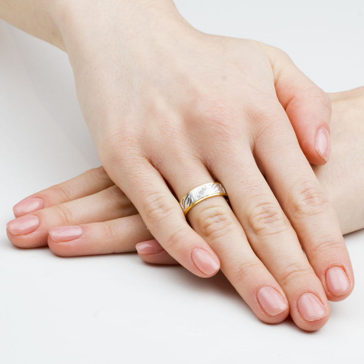 Obrączki ślubne z białego złota 6mm