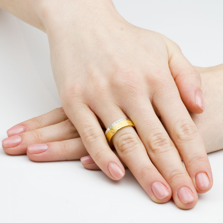 Obrączki ślubne z białego złota 6.5mm