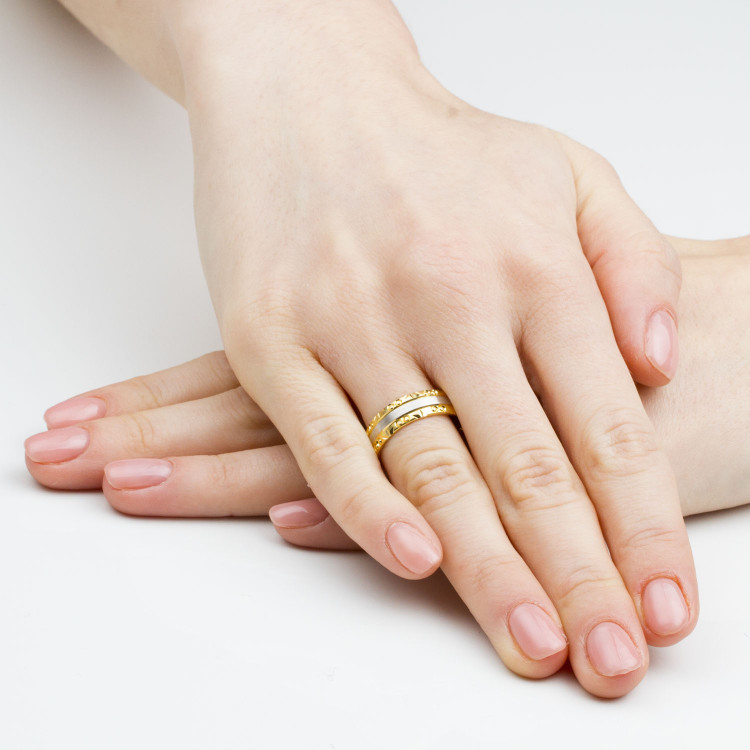 Obrączki ślubne z różowego złota 6mm