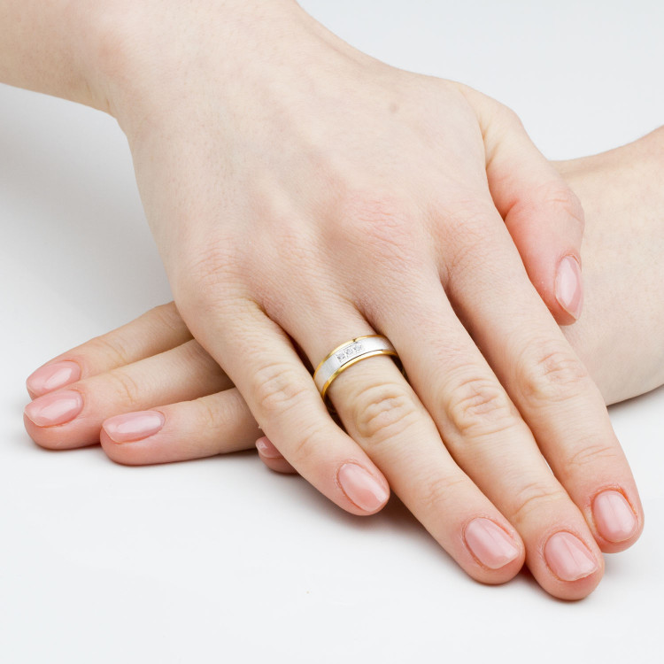 Obrączki ślubne z białego złota 5.5mm