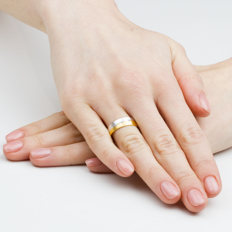 Obrączki ślubne z białego złota 6mm