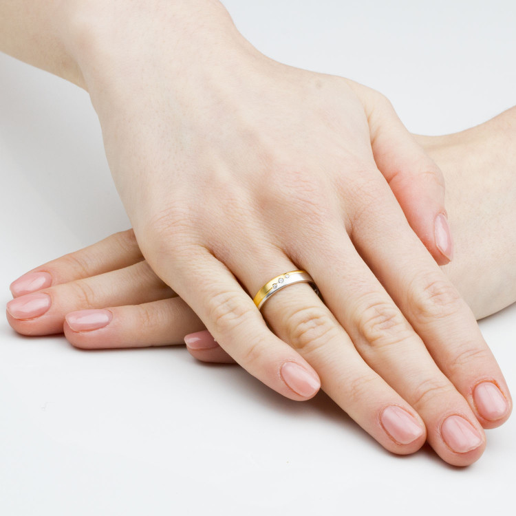 Obrączki ślubne z białego złota 4mm