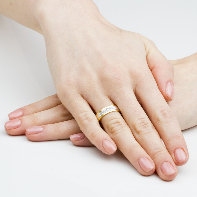 Obrączki ślubne z białego złota 5.5mm