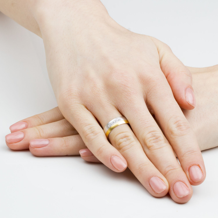 Obrączki ślubne z białego złota 6mm