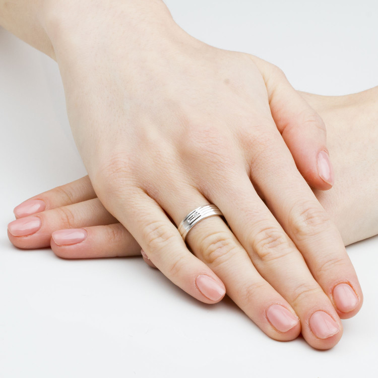 Obrączki ślubne z białego złota 5,5mm