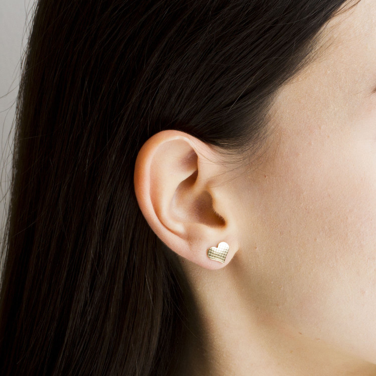 Kolczyki ze złota serca