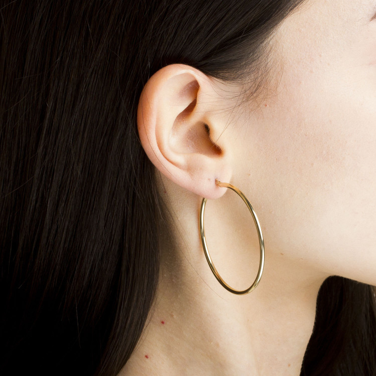 Kolczyki ze złota 4.5cm koła