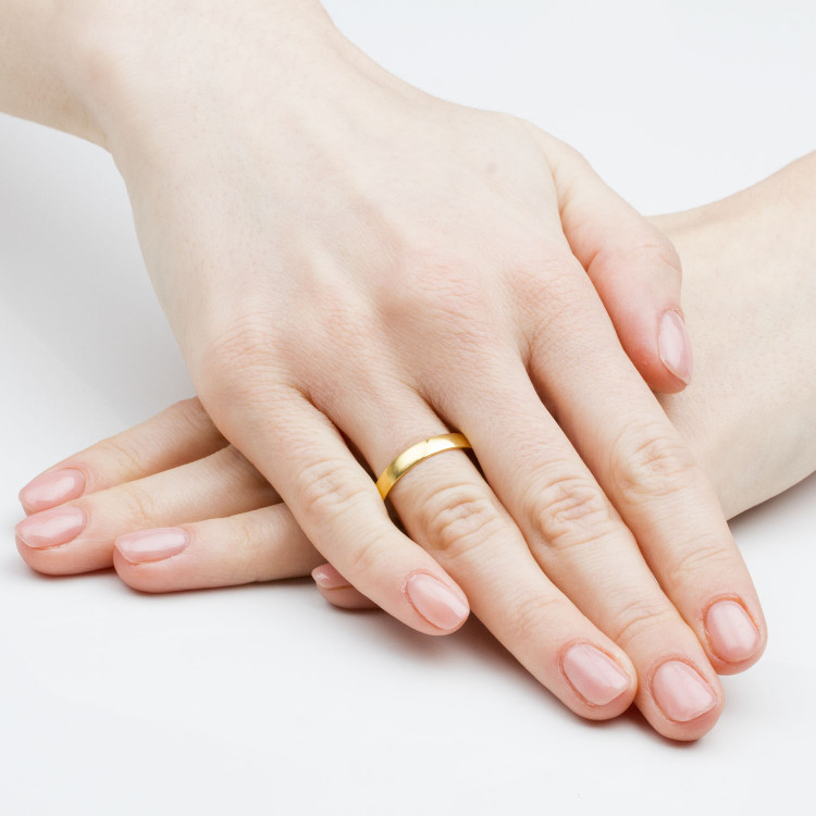 Klasyczne obrączki z żółtego złota 3.5mm półokrągłe