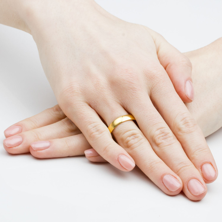 Klasyczne obrączki 4.5mm półokrągłe