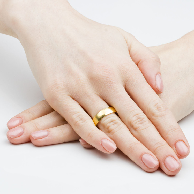 Klasyczne obrączki 5.5mm półokrągłe