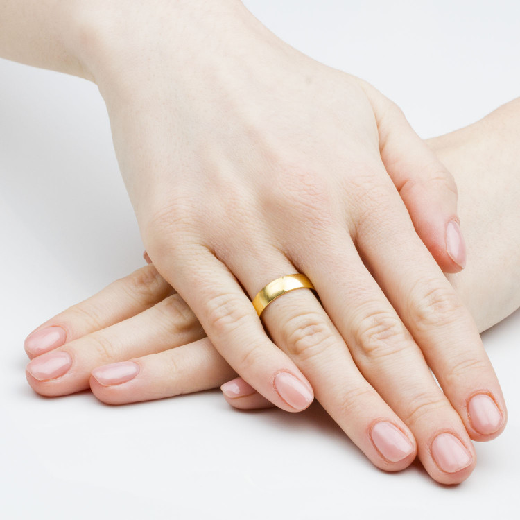 Klasyczne obrączki 5mm półokrągłe